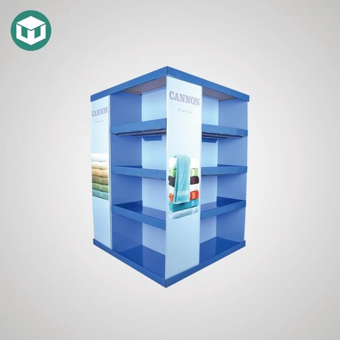 Картонные 4-х сторонние стеллажи для одежды