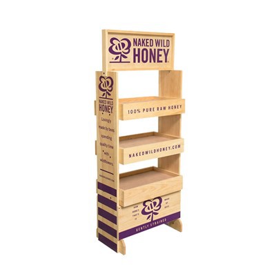 Деревянные кулинарные полки для розничного этажа